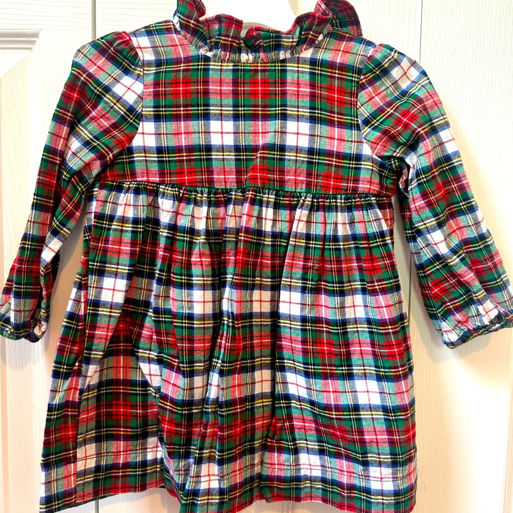 Baby Gap plaid flannel dress